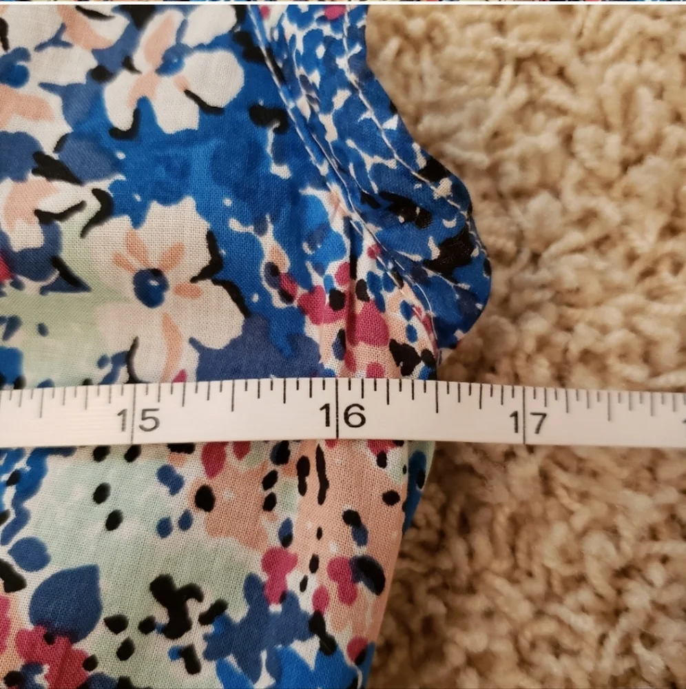 Elizabeth & James Meg Floral Tier Maxi Dress Small